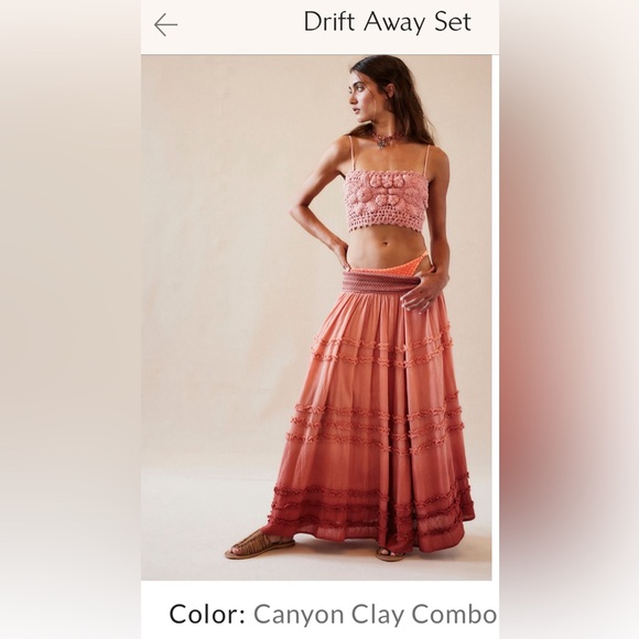 Free People Dresses & Skirts - Free People Drift Away Set